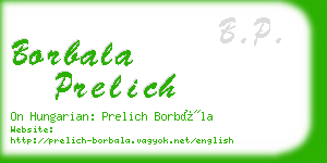 borbala prelich business card